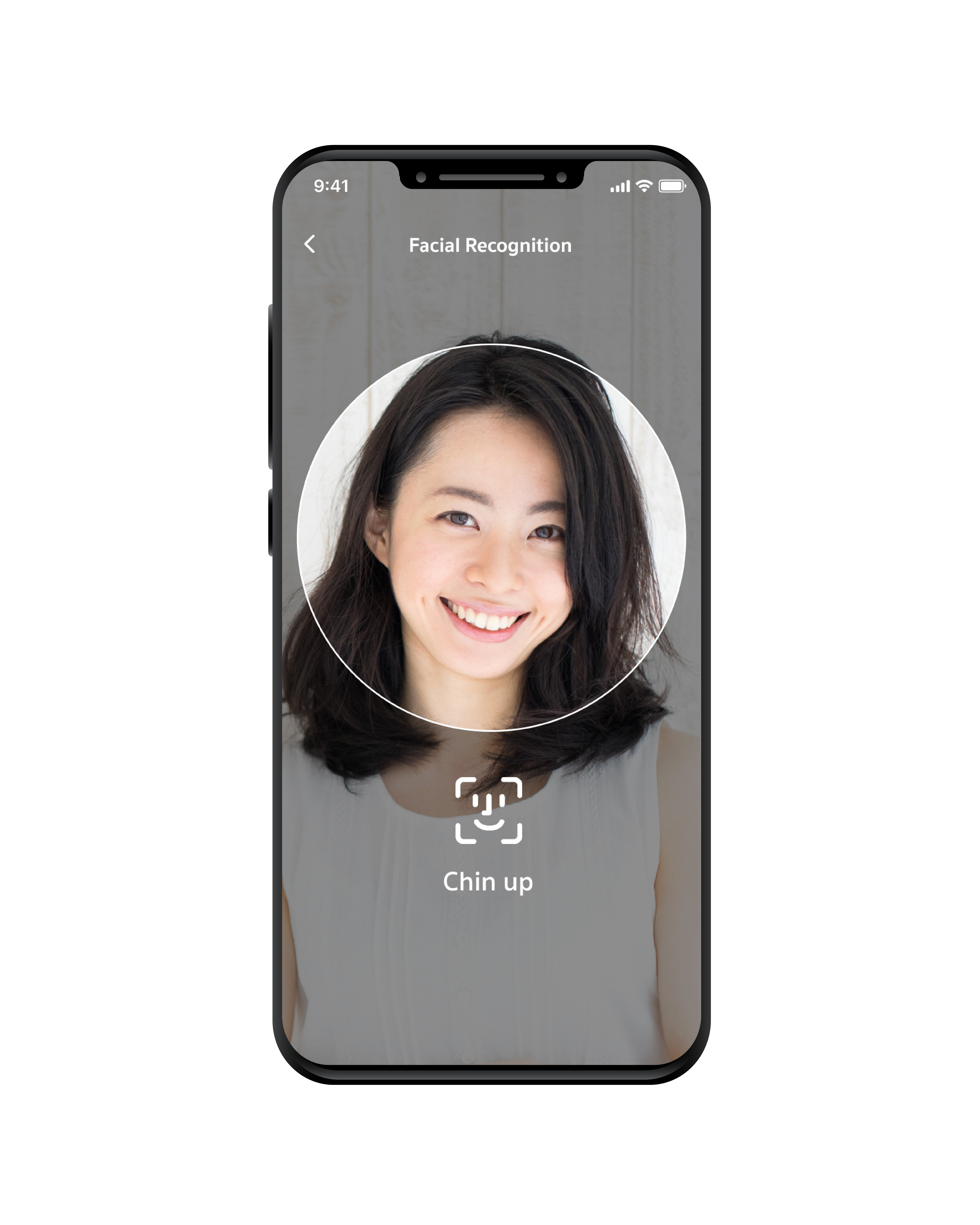 STEP 8  Scan your face by following the randomly assigned 3 gestures.