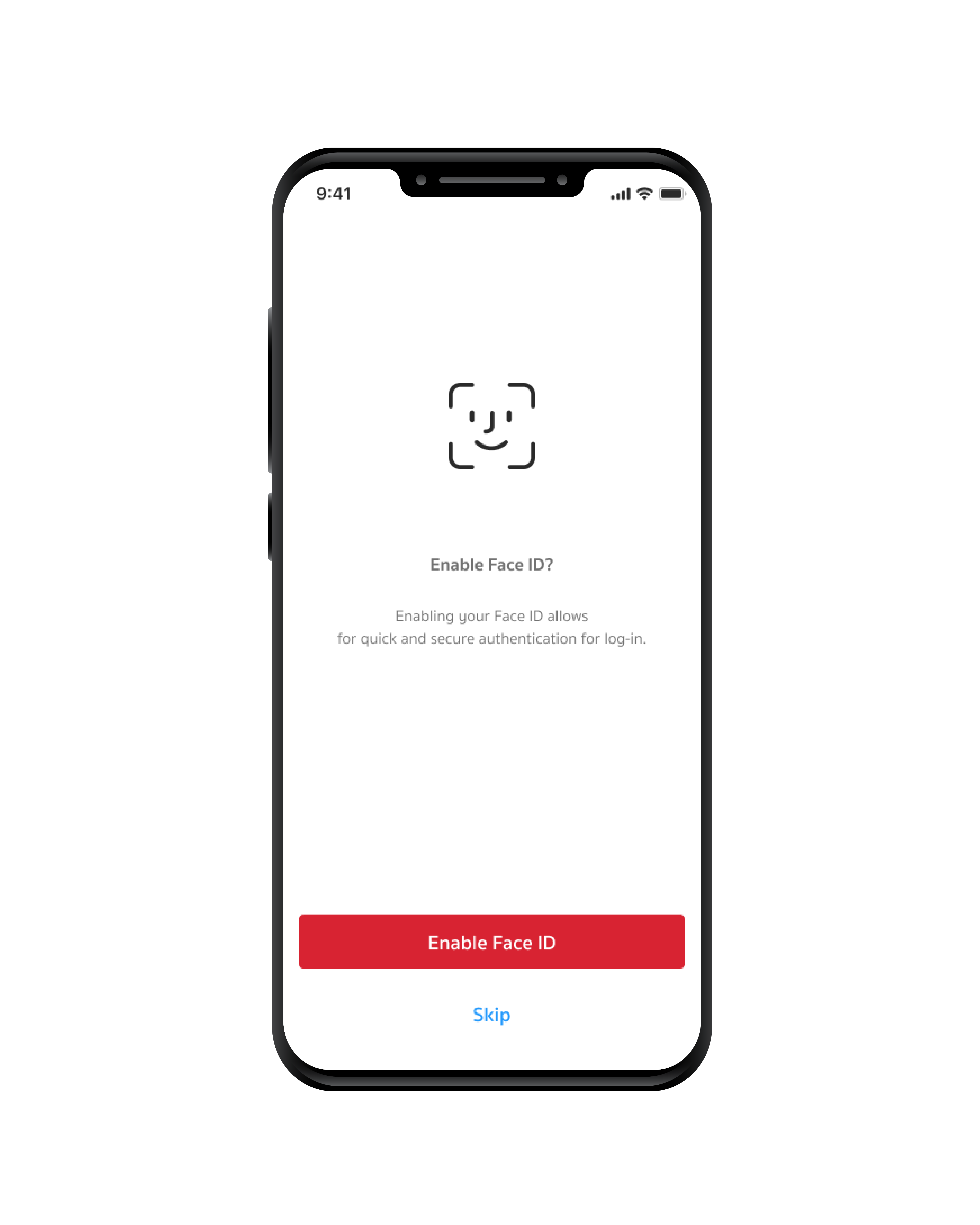 STEP 14  Connect Face ID or Fingerprint for easy login