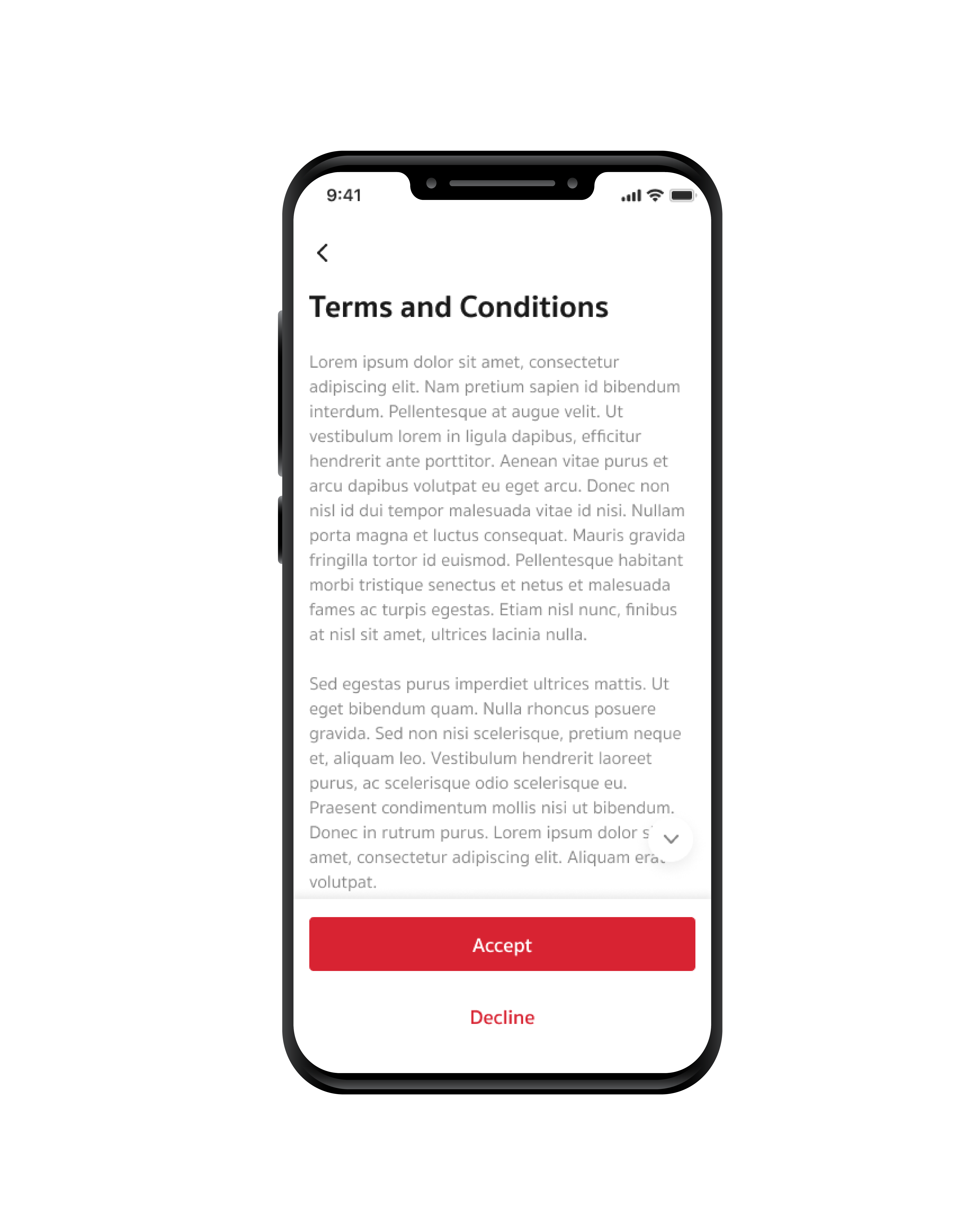 STEP 3  Press accept the terms and conditions
